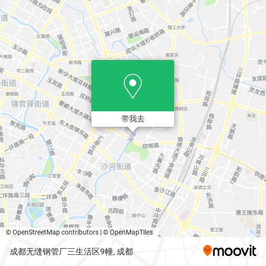 成都无缝钢管厂三生活区9幢地图