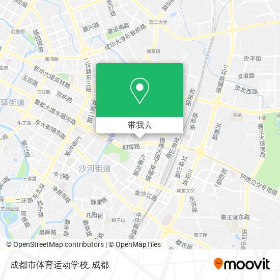 成都市体育运动学校地图