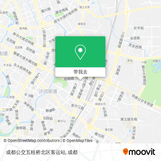 成都公交五桂桥北区客运站地图