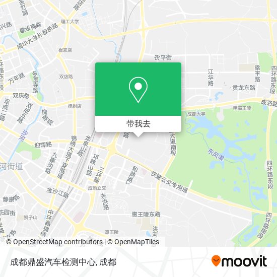成都鼎盛汽车检测中心地图