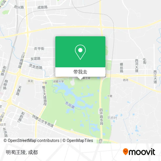 明蜀王陵地图