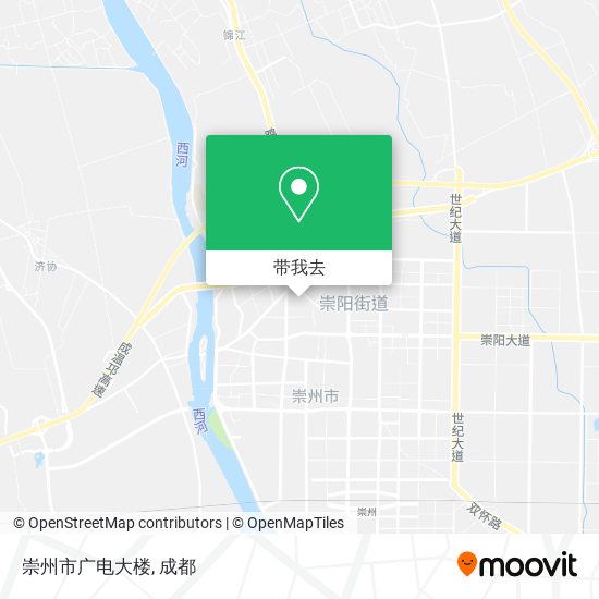 崇州市广电大楼地图