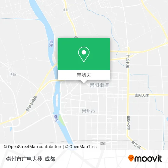 崇州市广电大楼地图