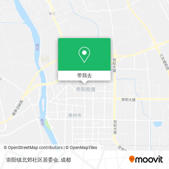 崇阳镇北郊社区居委会地图