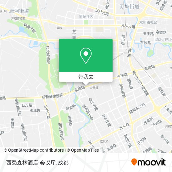 西蜀森林酒店-会议厅地图