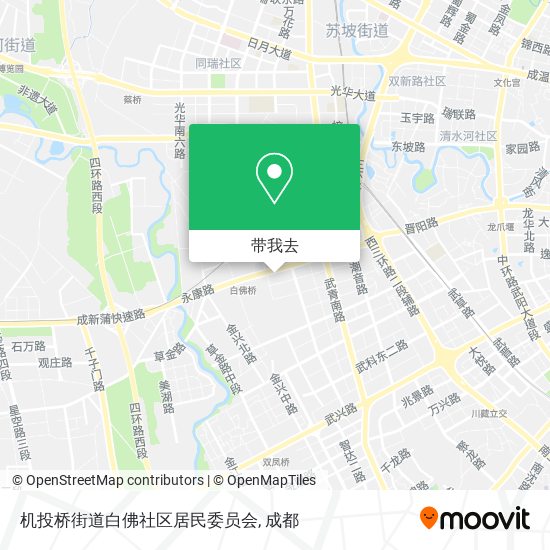 机投桥街道白佛社区居民委员会地图