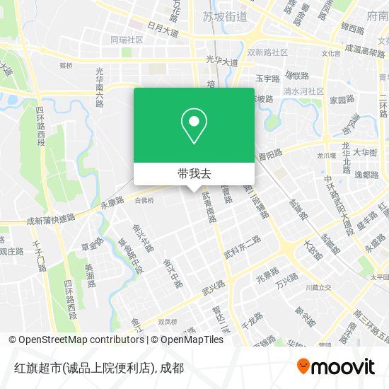 红旗超市(诚品上院便利店)地图