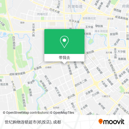 世纪购物连锁超市(机投店)地图