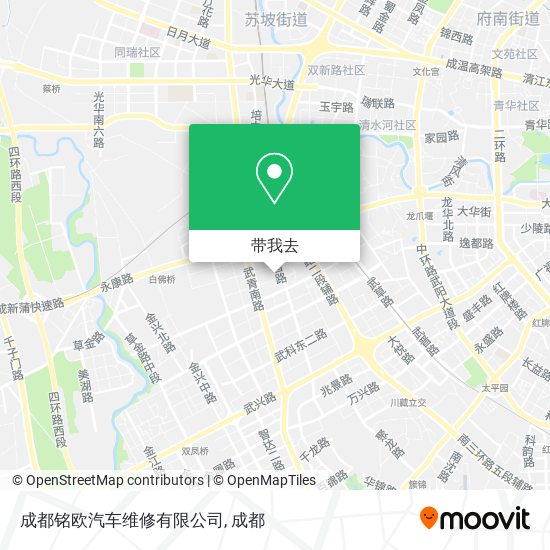 成都铭欧汽车维修有限公司地图