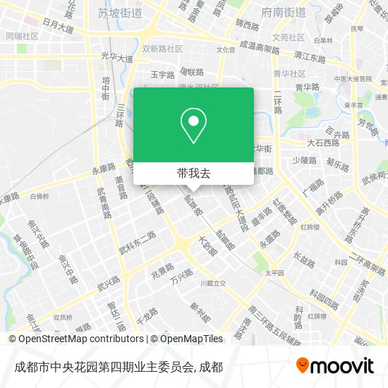 成都市中央花园第四期业主委员会地图