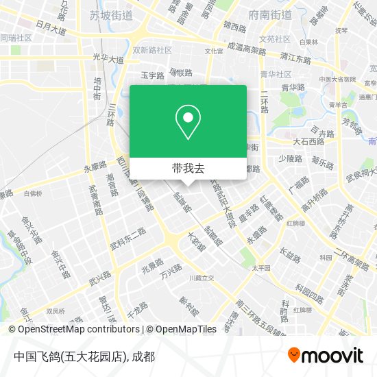 中国飞鸽(五大花园店)地图