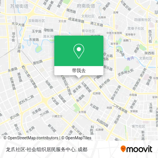 龙爪社区-社会组织居民服务中心地图