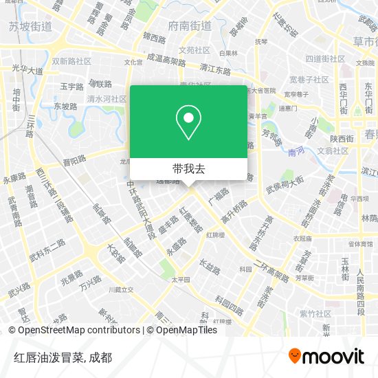 红唇油泼冒菜地图