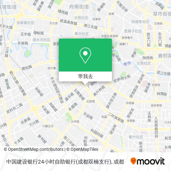 中国建设银行24小时自助银行(成都双楠支行)地图