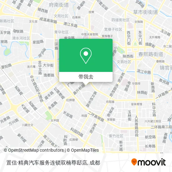 置信·精典汽车服务连锁双楠尊邸店地图