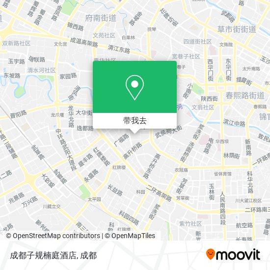成都子规楠庭酒店地图