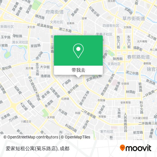 爱家短租公寓(菊乐路店)地图