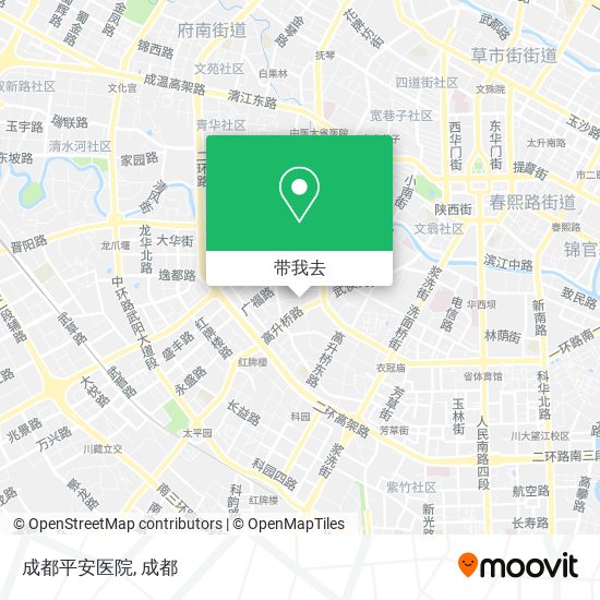 成都平安医院地图