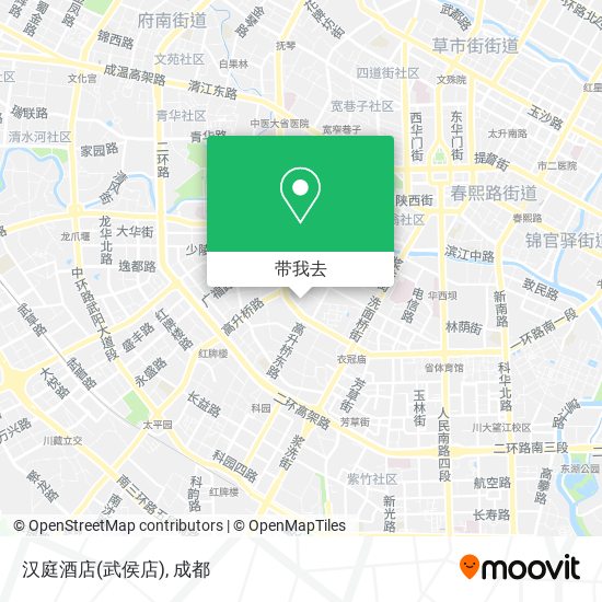 汉庭酒店(武侯店)地图