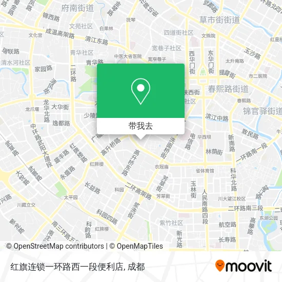 红旗连锁一环路西一段便利店地图