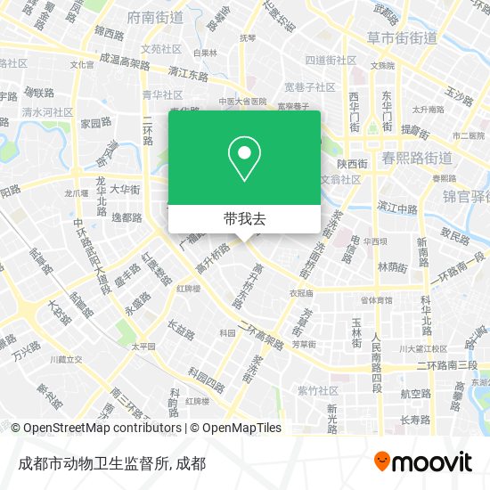成都市动物卫生监督所地图