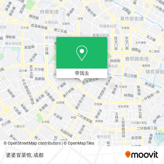 婆婆冒菜馆地图