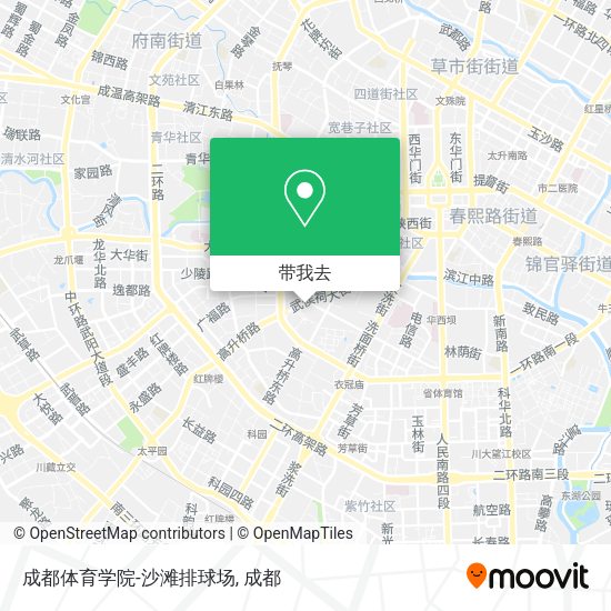 成都体育学院-沙滩排球场地图