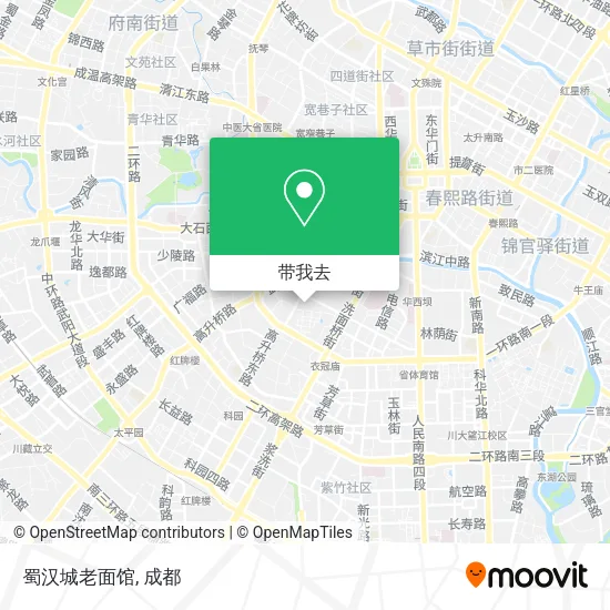 蜀汉城老面馆地图