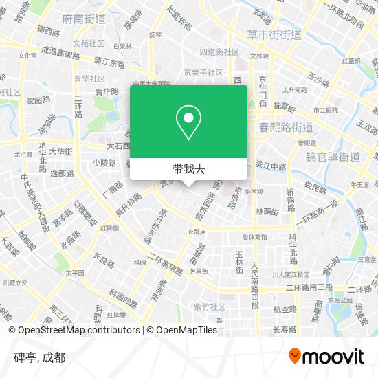 碑亭地图