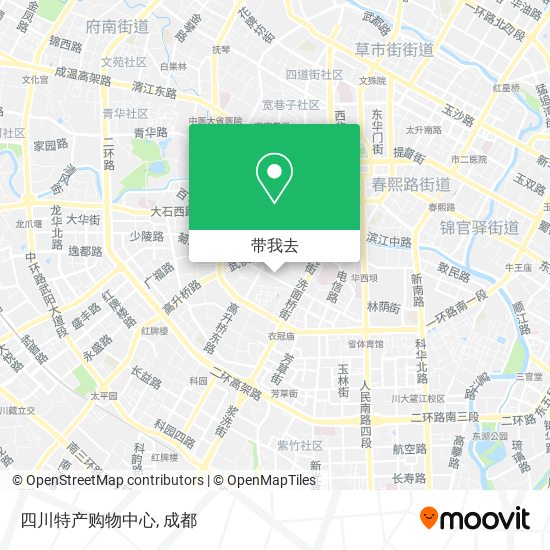四川特产购物中心地图