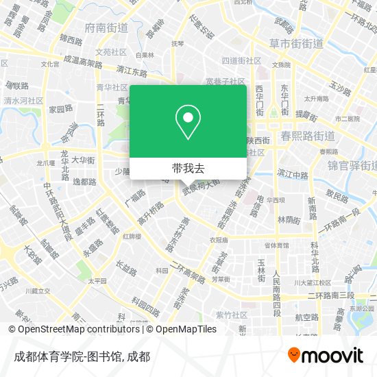 成都体育学院-图书馆地图
