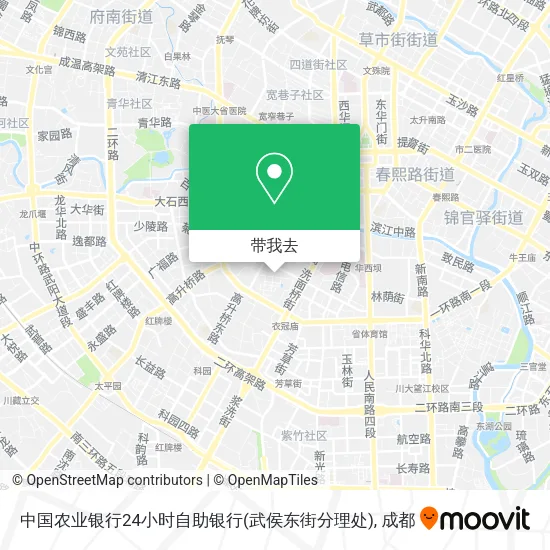 中国农业银行24小时自助银行(武侯东街分理处)地图