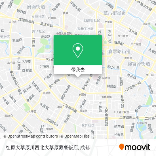 红原大草原川西北大草原藏餐饭店地图