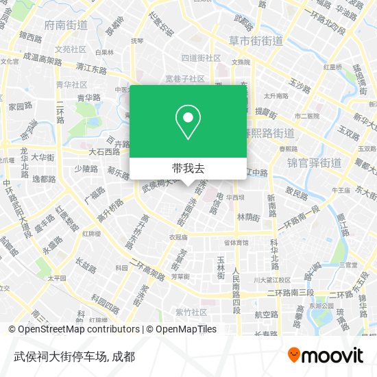 武侯祠大街停车场地图
