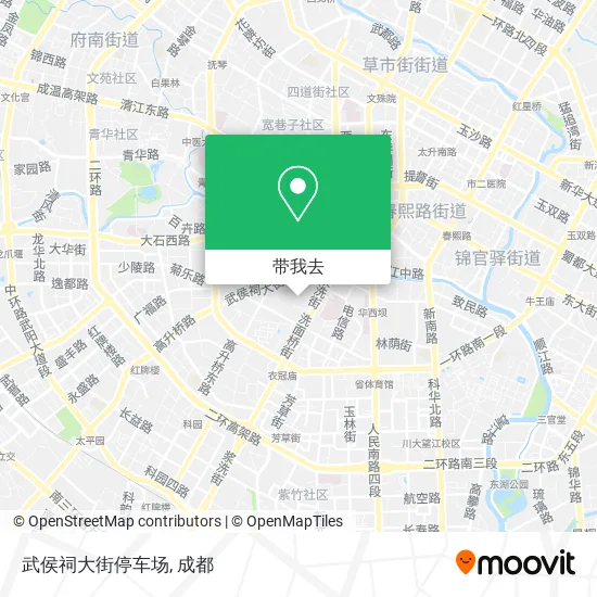 武侯祠大街停车场地图