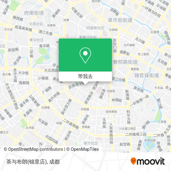 茶与布朗(锦里店)地图