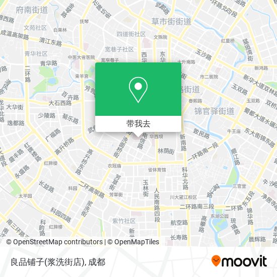 良品铺子(浆洗街店)地图