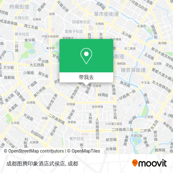 成都图腾印象酒店武侯店地图