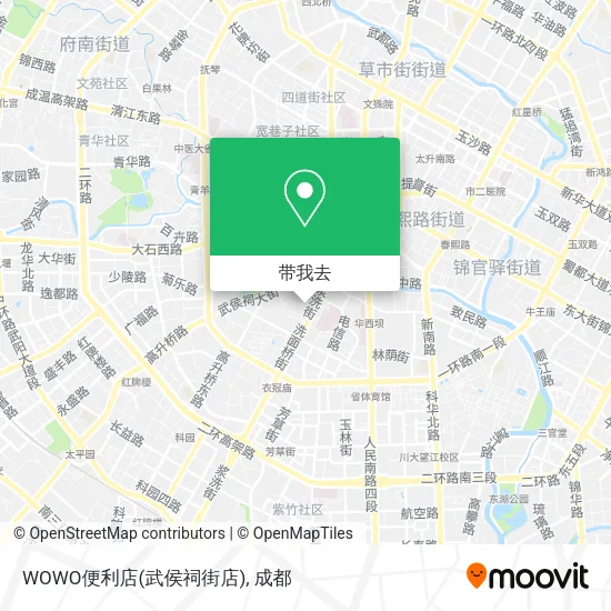 WOWO便利店(武侯祠街店)地图