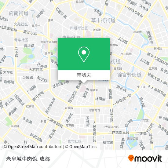 老皇城牛肉馆地图