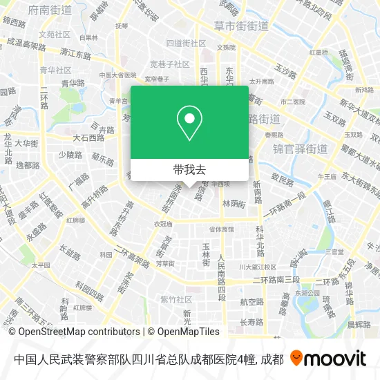 中国人民武装警察部队四川省总队成都医院4幢地图
