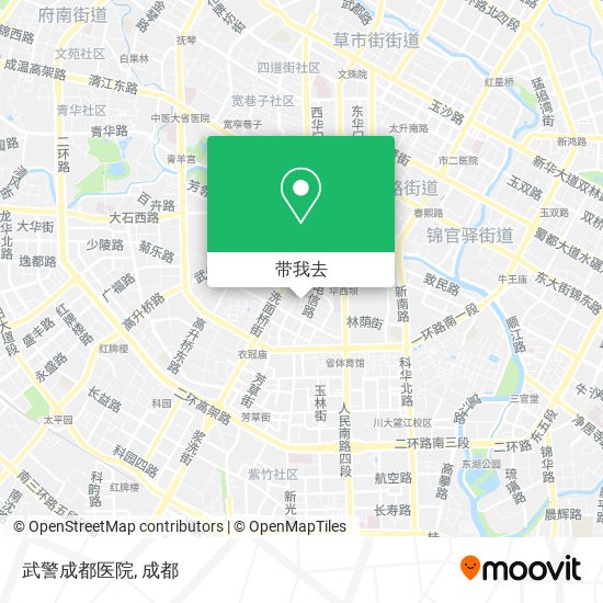 武警成都医院地图