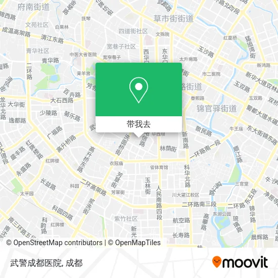 武警成都医院地图