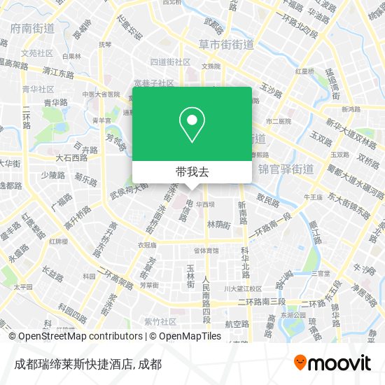 成都瑞缔莱斯快捷酒店地图