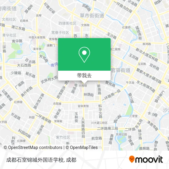成都石室锦城外国语学校地图