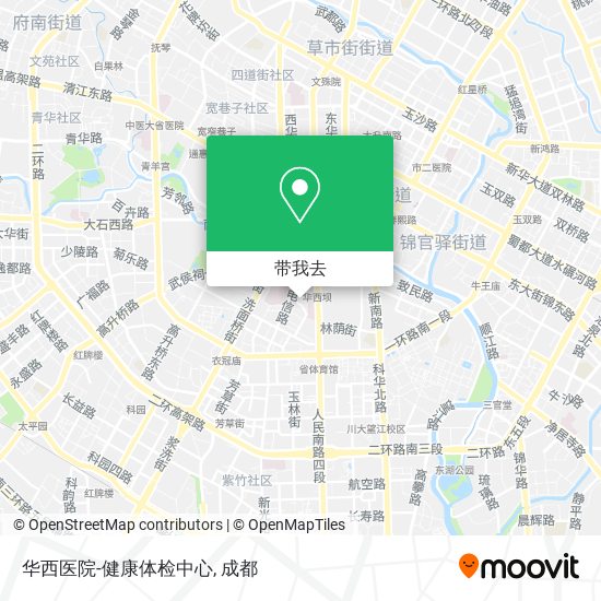 华西医院-健康体检中心地图