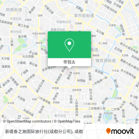 新疆春之旅国际旅行社(成都分公司)地图