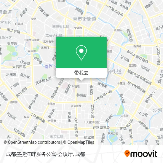成都盛捷江畔服务公寓-会议厅地图