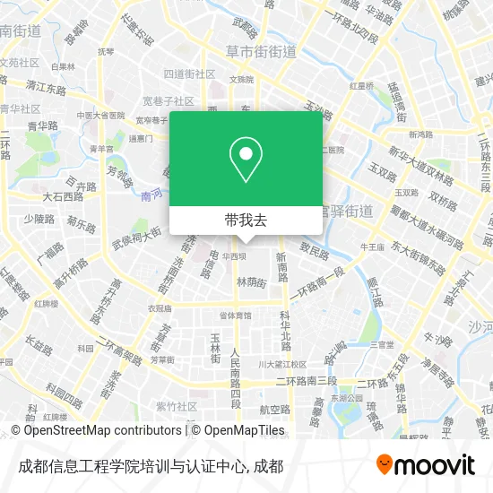 成都信息工程学院培训与认证中心地图