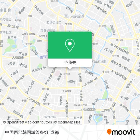 中国西部韩国城筹备组地图